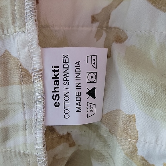 Eshakti Yellow Floral Short Sleeve Dress Size 16/XL - Picture 9 of 10